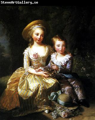 eisabeth Vige-Lebrun Portrait of Madame Royale and Louis Joseph